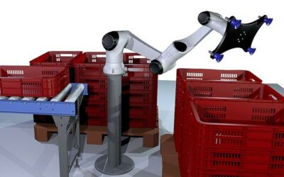 Así trabaja el primer cobot empaquetador de cajas de la industria del Envase