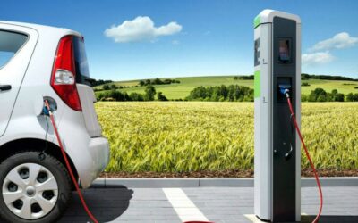 Ecological electric vehicle charging with mass balanced polycarbonate