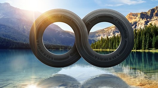 Continental tires with polyester made from recycled plastic bottles are now available across Europe