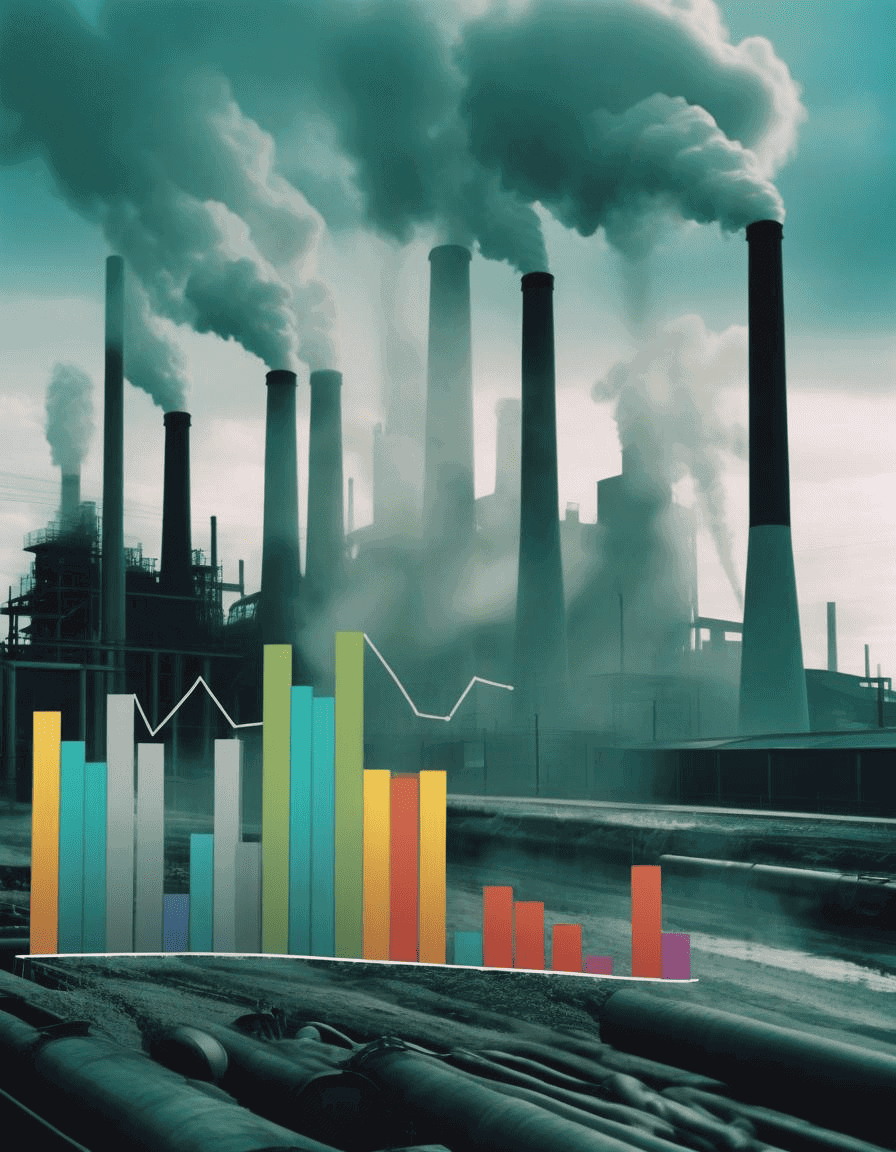 grafico de caída en la producción europea de plásticos